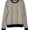 Jade Sweater Baige With Black Ribbon