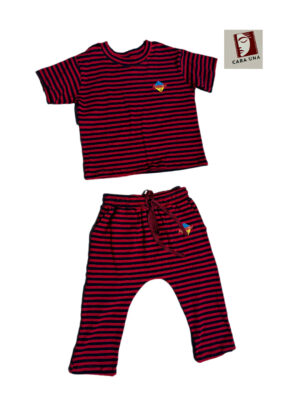 Pijama Luna Blue/Red Stripes